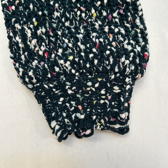 It’s Our Time brand sweater, green with multi color accents, size medium - Picture 5 of 7